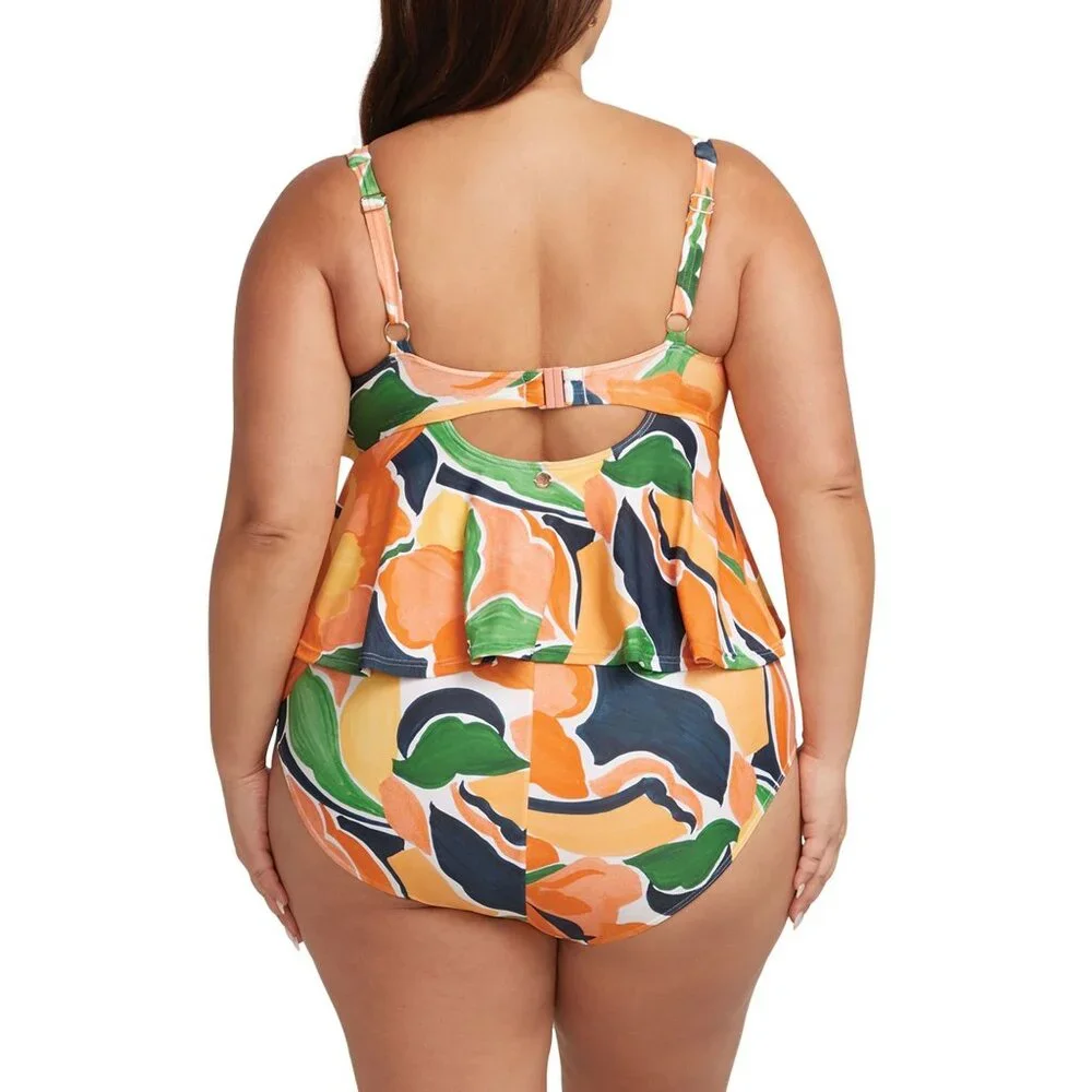 🆕 ARTESANDS De L'Hortus Chagall Ruffle One Piece Swimsuit 10+ - Picture 2 of 7